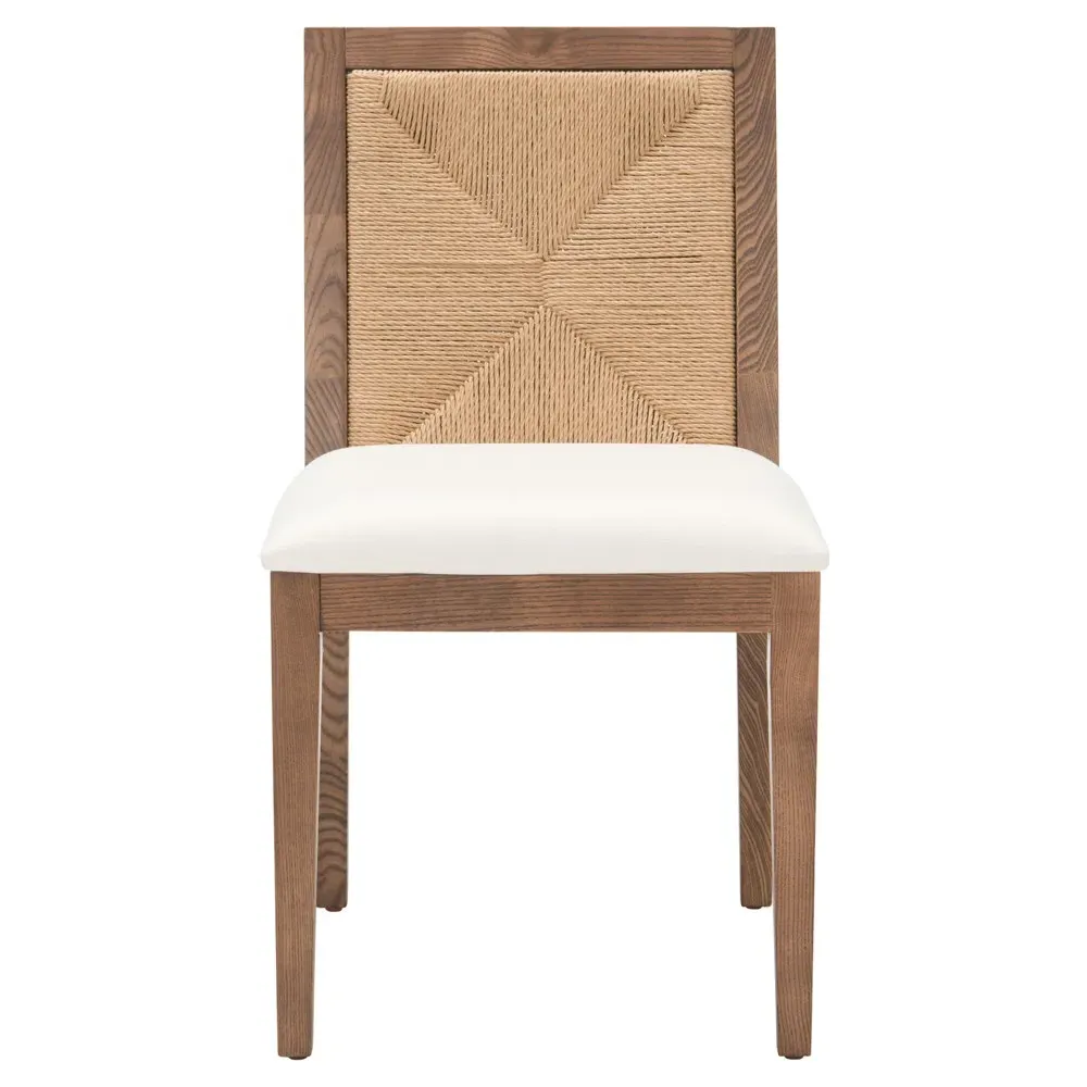 Josie Dining Chair Set of 2 - White, Oak