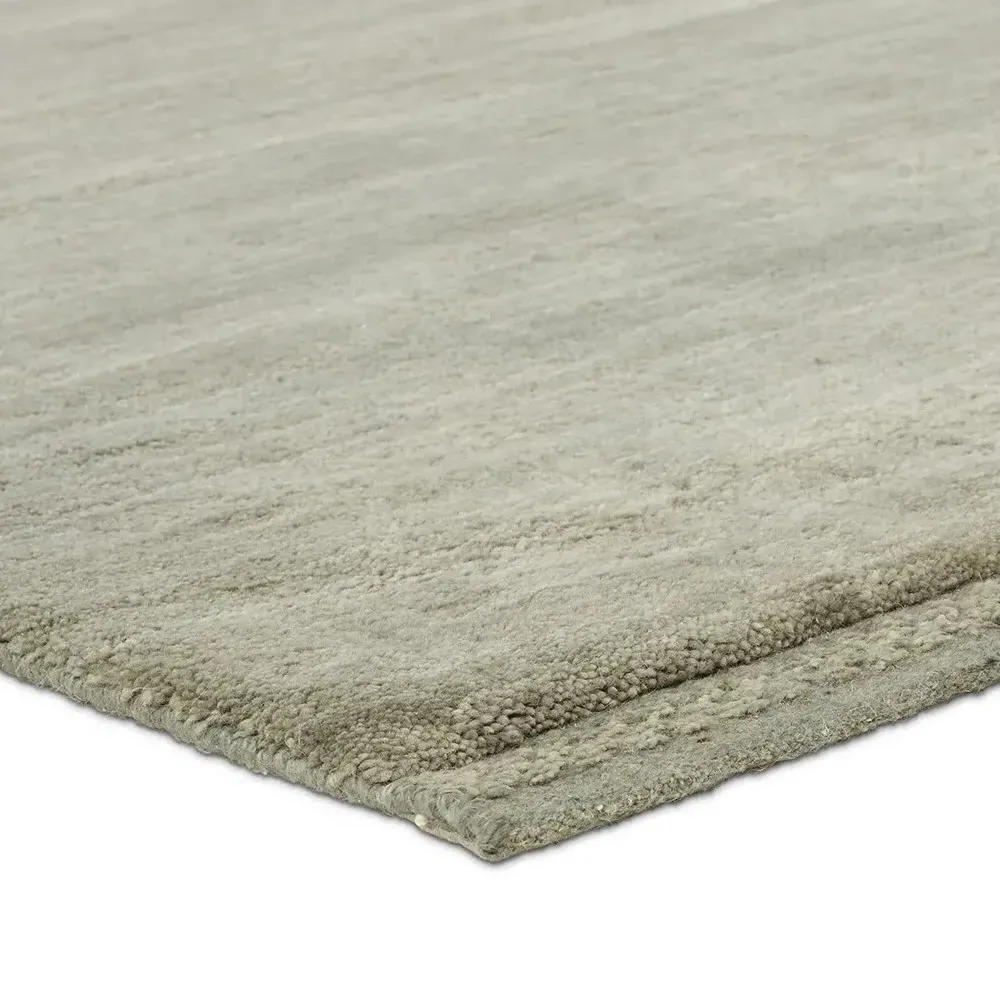 Jovana Hand Knotted Shag Rug - Olive, Wool
