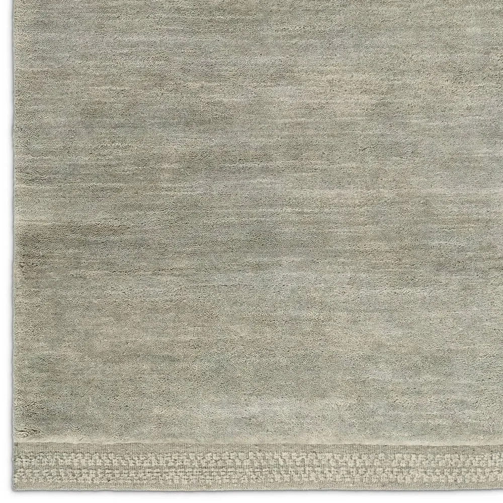 Jovana Hand Knotted Shag Rug - Olive, Wool