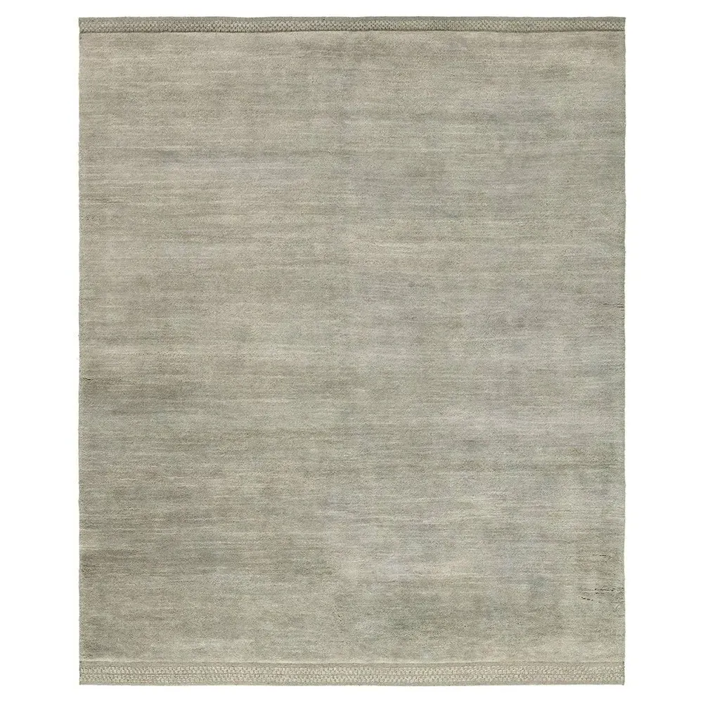 Jovana Hand Knotted Shag Rug Sample - Olive, Wool image