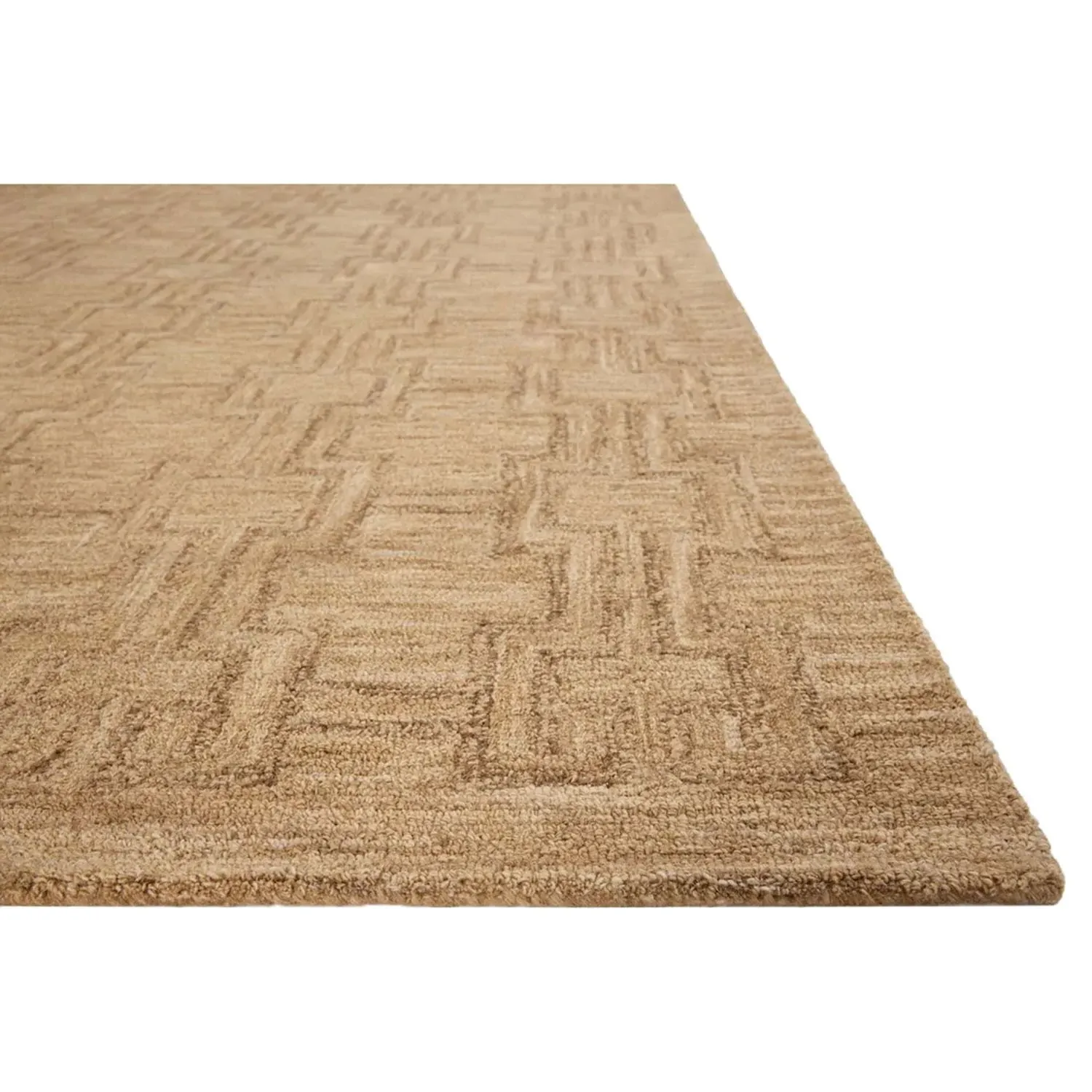 Jovie Textured Solid Rug - Brown, Wool