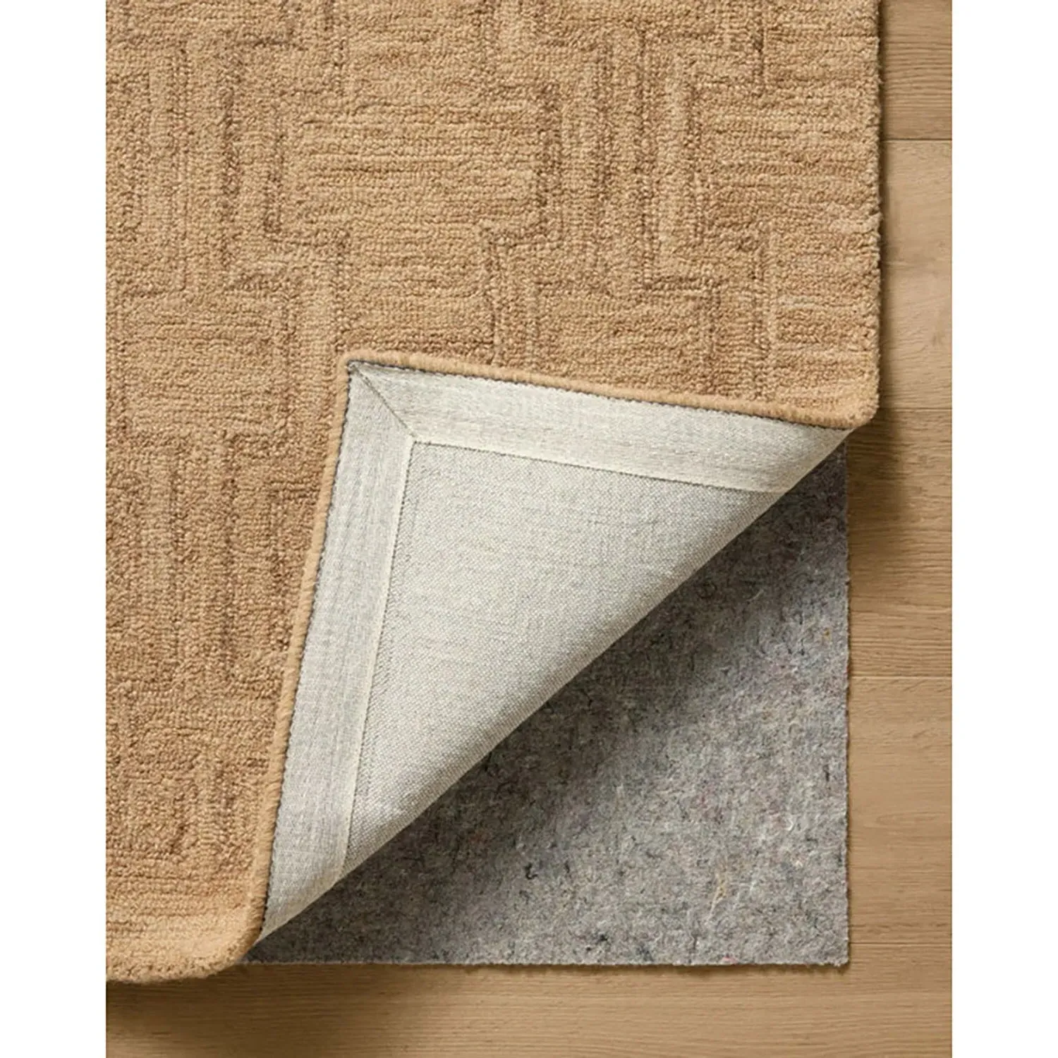 Jovie Textured Solid Rug - Brown, Wool