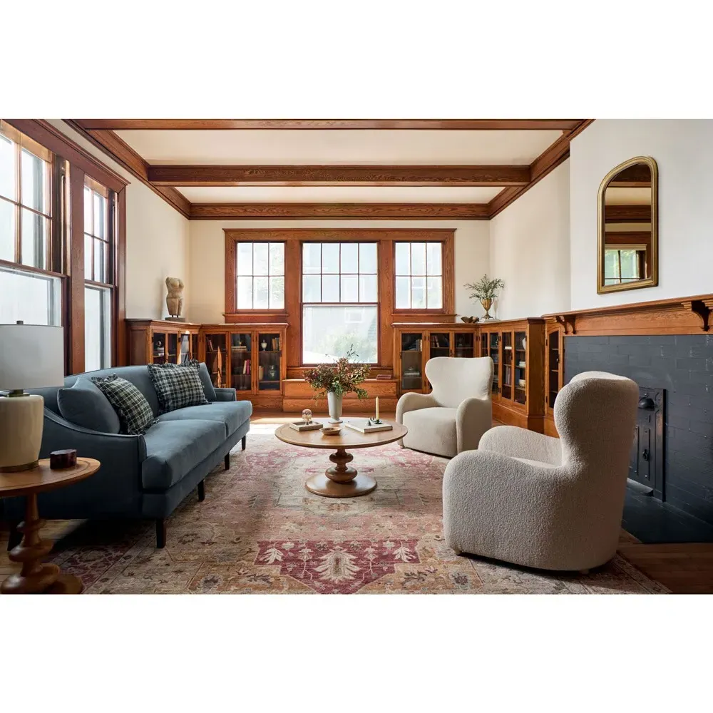 Jovita Round Coffee Table - Brown, Oak