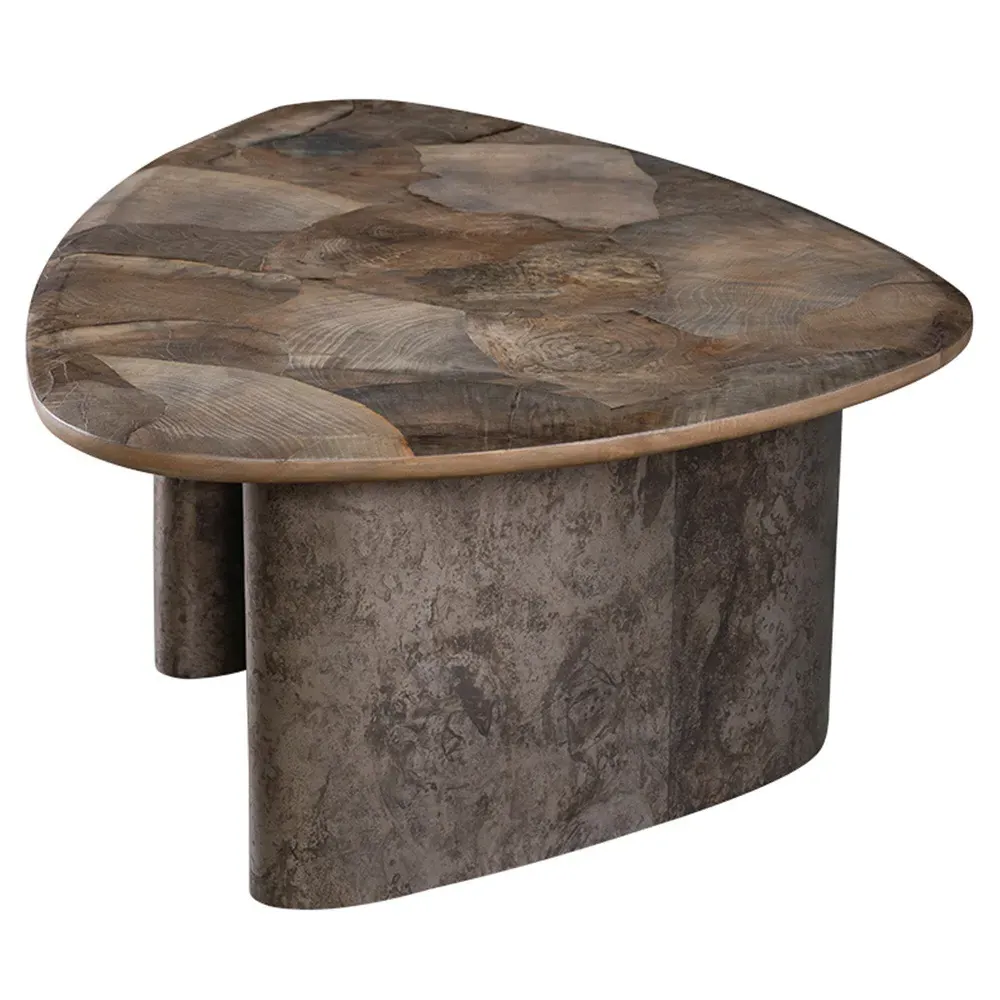 Judd Large Triangular Coffee Table - Grey, Ash Wood