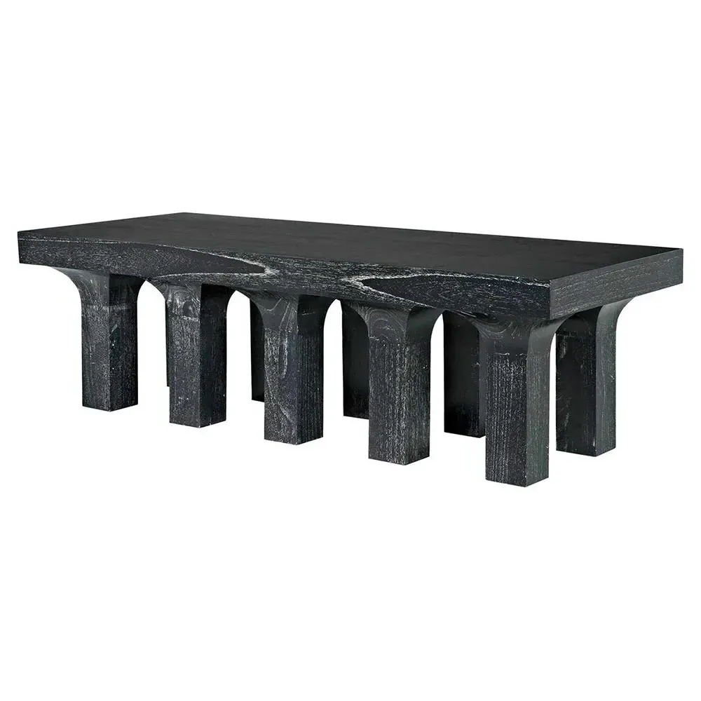 Judd Rectangular Coffee Table - Black, Mahogany