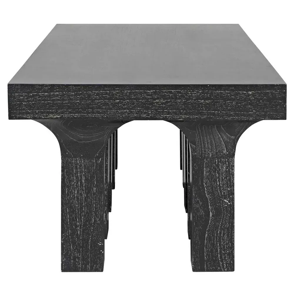 Judd Rectangular Coffee Table - Black, Mahogany