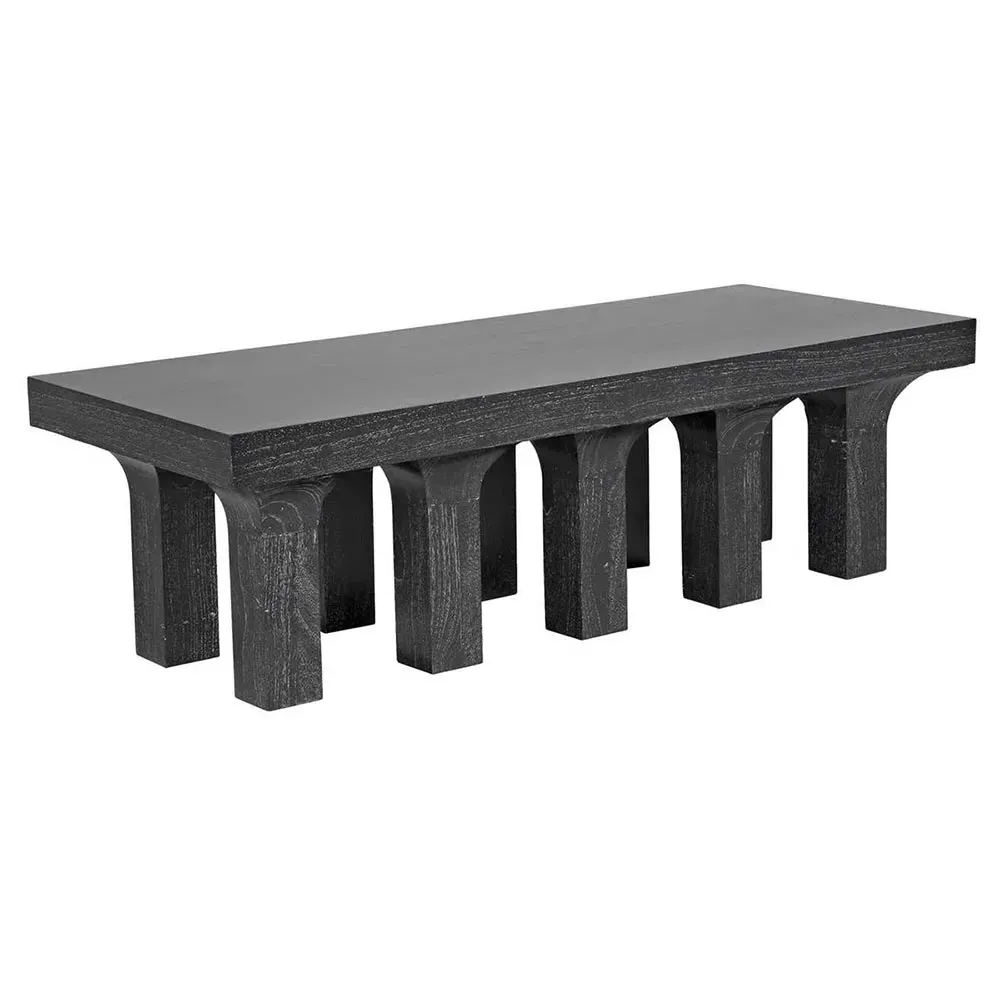 Judd Rectangular Coffee Table - Black, Mahogany