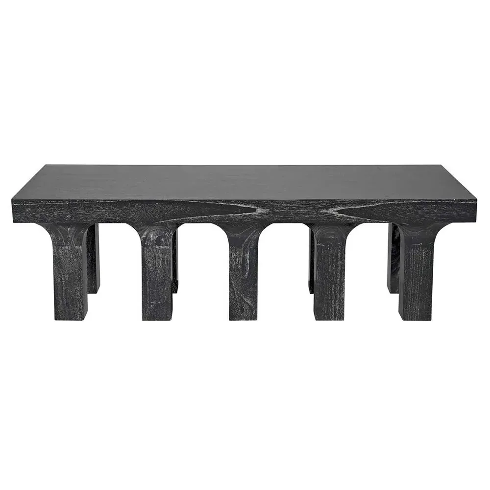 Judd Rectangular Coffee Table - Black, Mahogany image