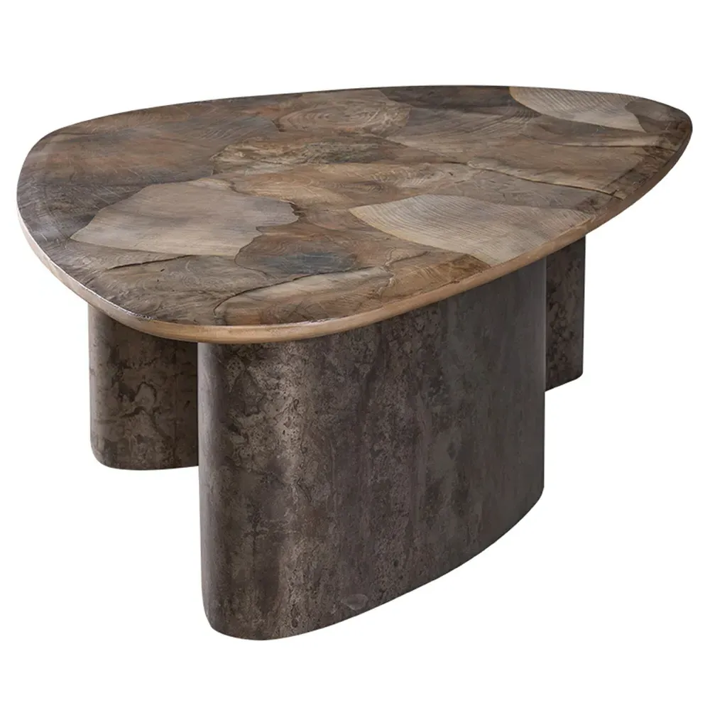 Judd Small Triangular Coffee Table - Grey, Ash Wood