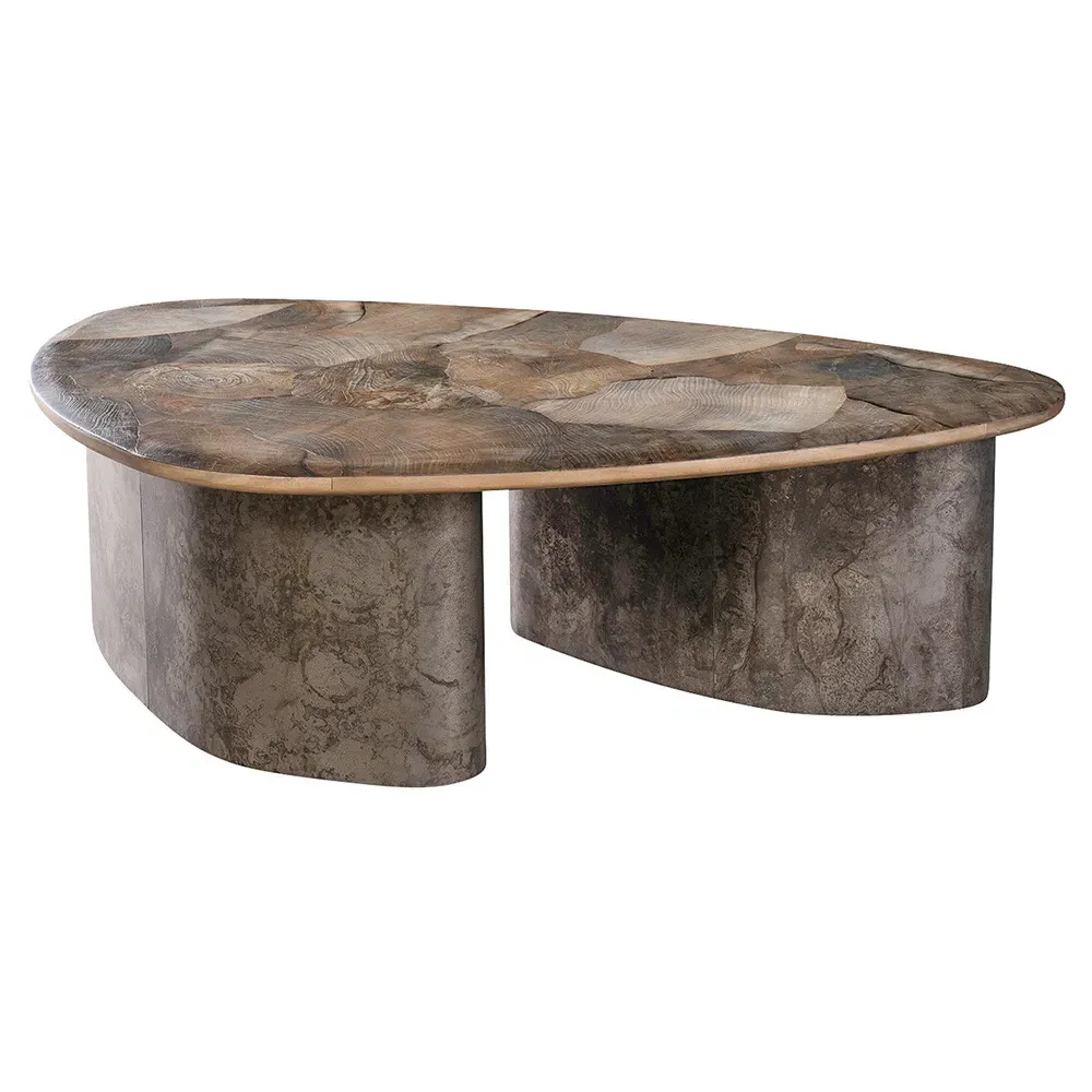 Judd Small Triangular Coffee Table - Grey, Ash Wood