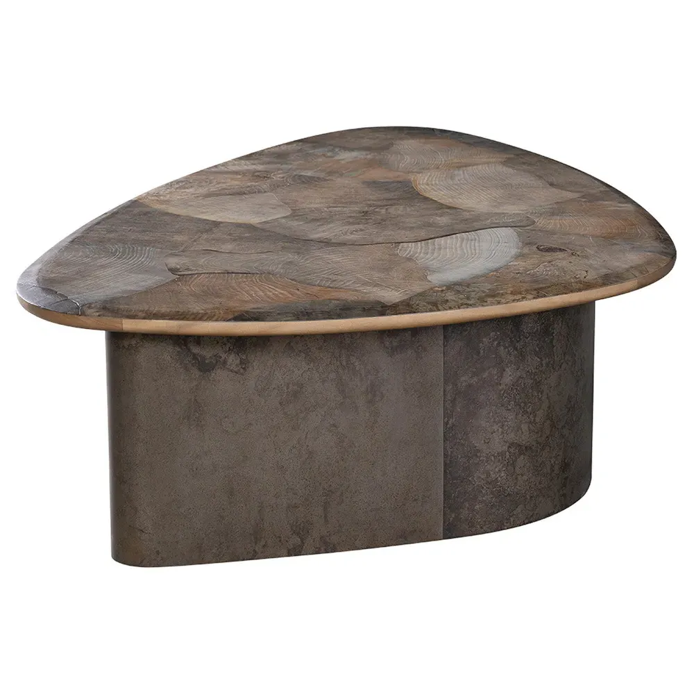 Judd Small Triangular Coffee Table - Grey, Ash Wood