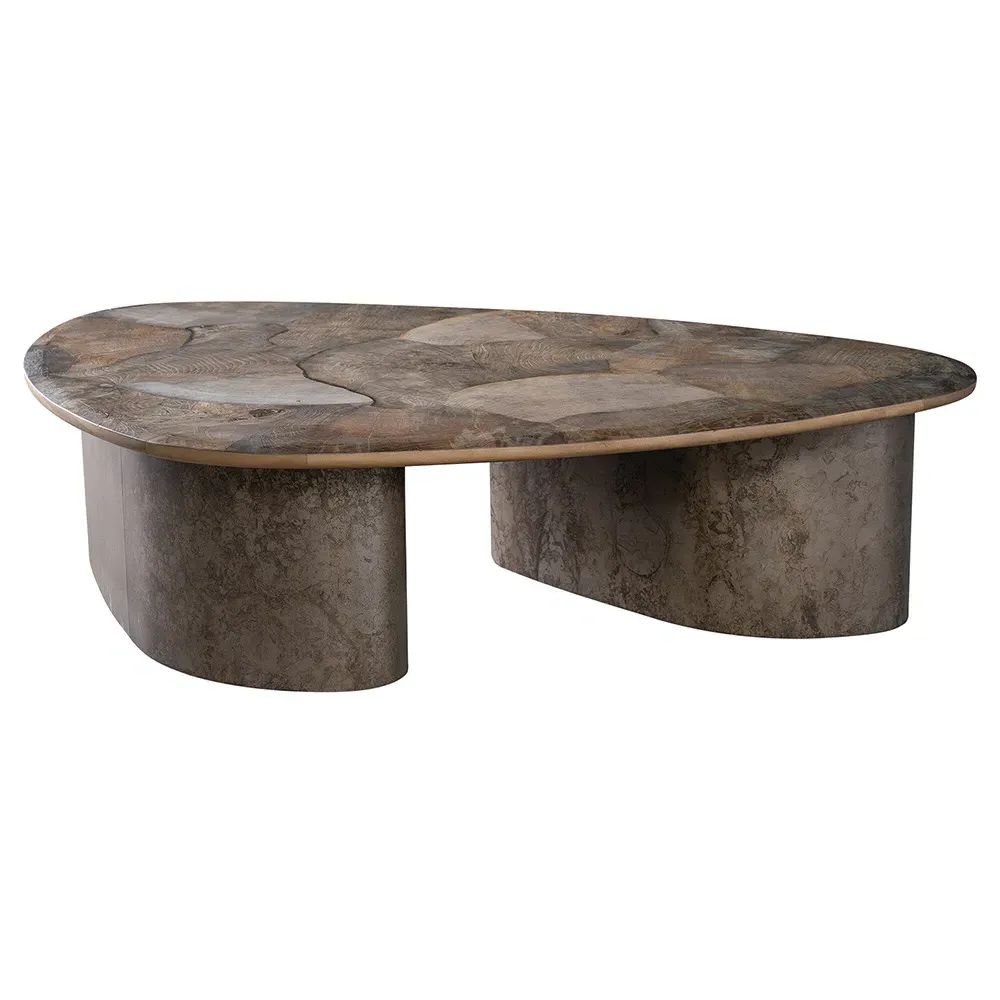 Judd Small Triangular Coffee Table - Grey, Ash Wood