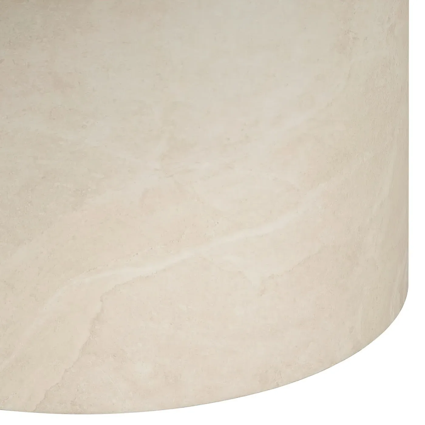 Jude Round Outdoor End Table - Beige, Concrete