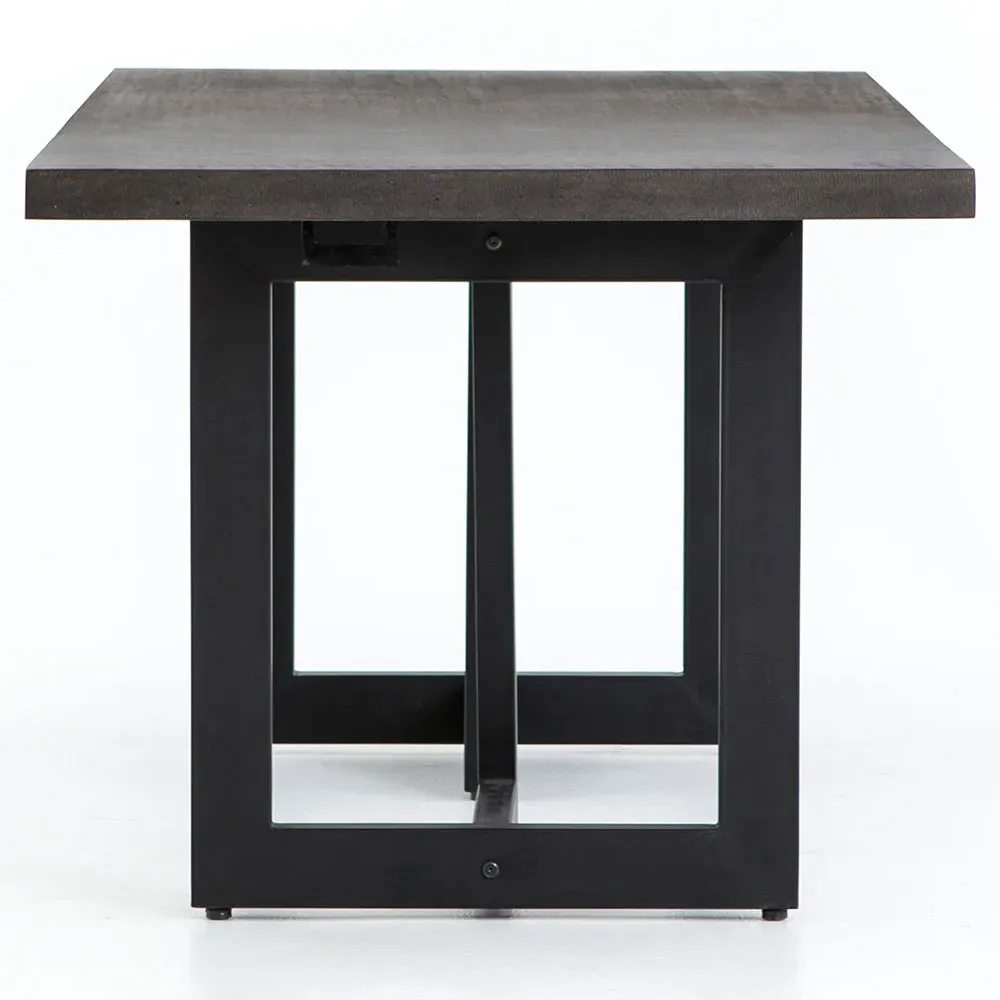 Judith Outdoor Dining Table - Black, Lavastone