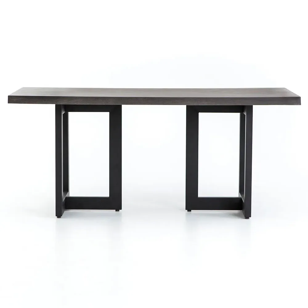 Judith Outdoor Dining Table - Black, Lavastone
