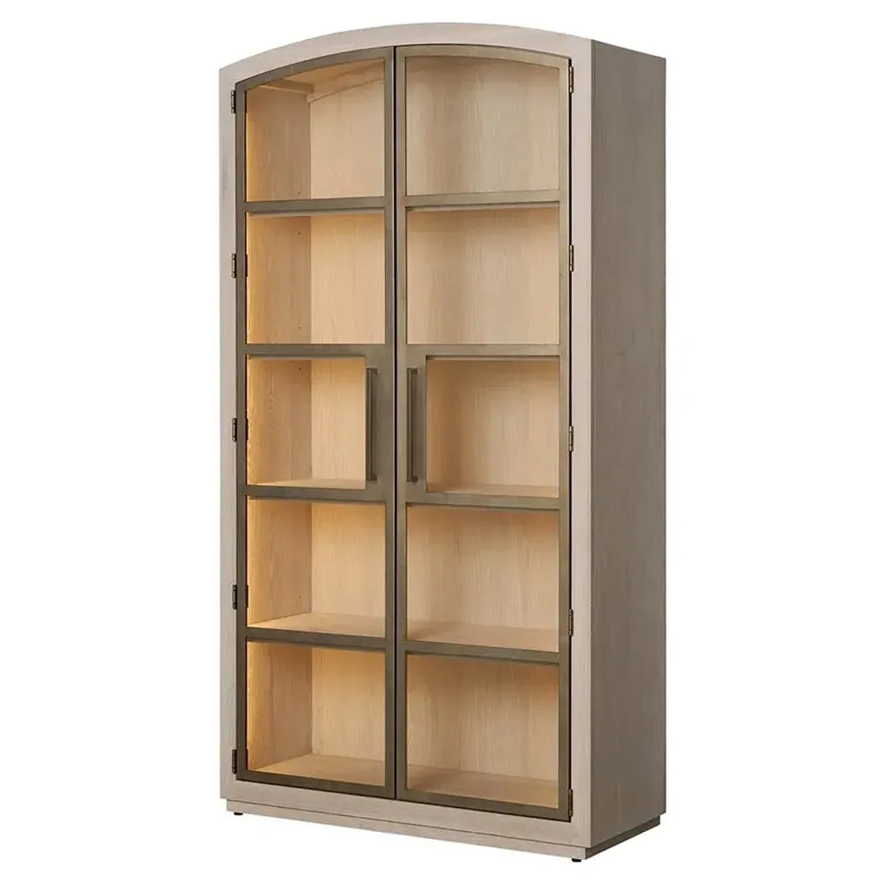 Judy Display Cabinet - White, Oak
