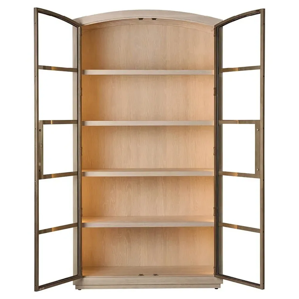 Judy Display Cabinet - White, Oak
