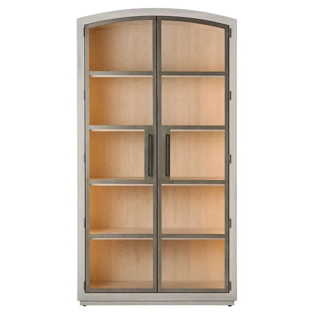 Judy Display Cabinet - White, Oak