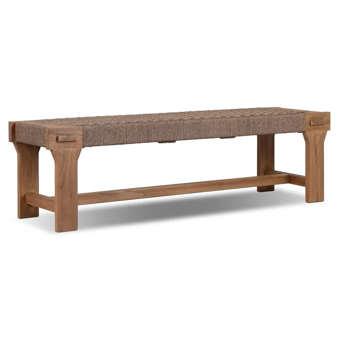 Judy Outdoor Dining Bench - Brown, Teak