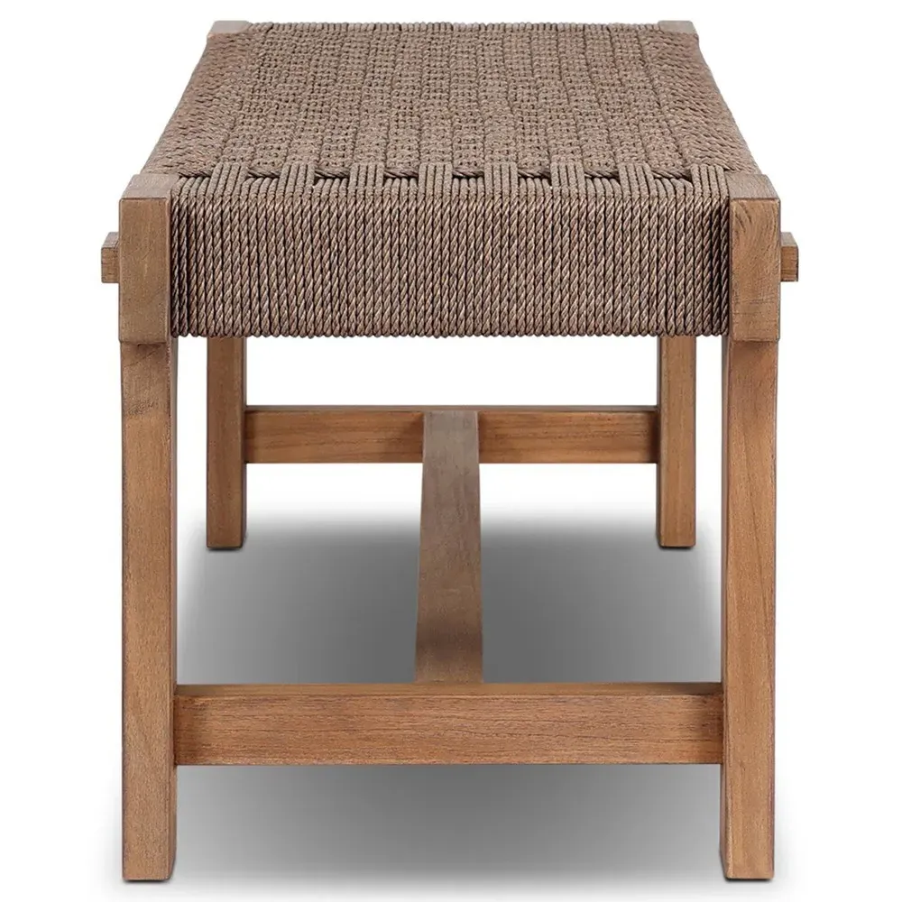 Judy Outdoor Dining Bench - Brown, Teak