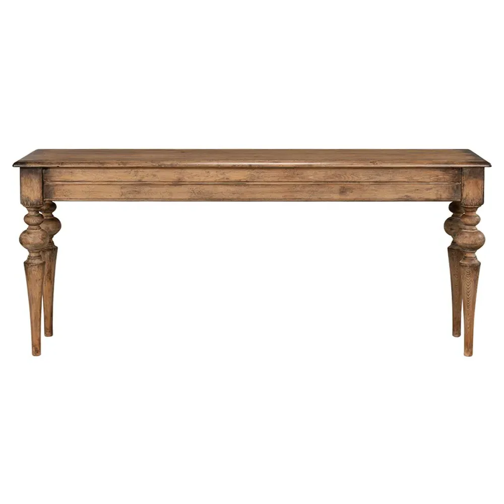 Judy Rectangular Console Table - Brown, Pine Wood image