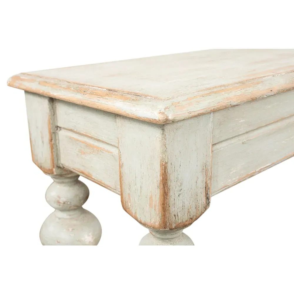 Judy Rectangular Console Table - Sage Green, Pine Wood