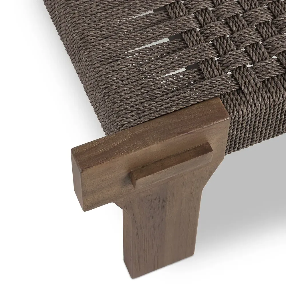 Judy Rectangular Outdoor Coffee Table - Brown, Teak