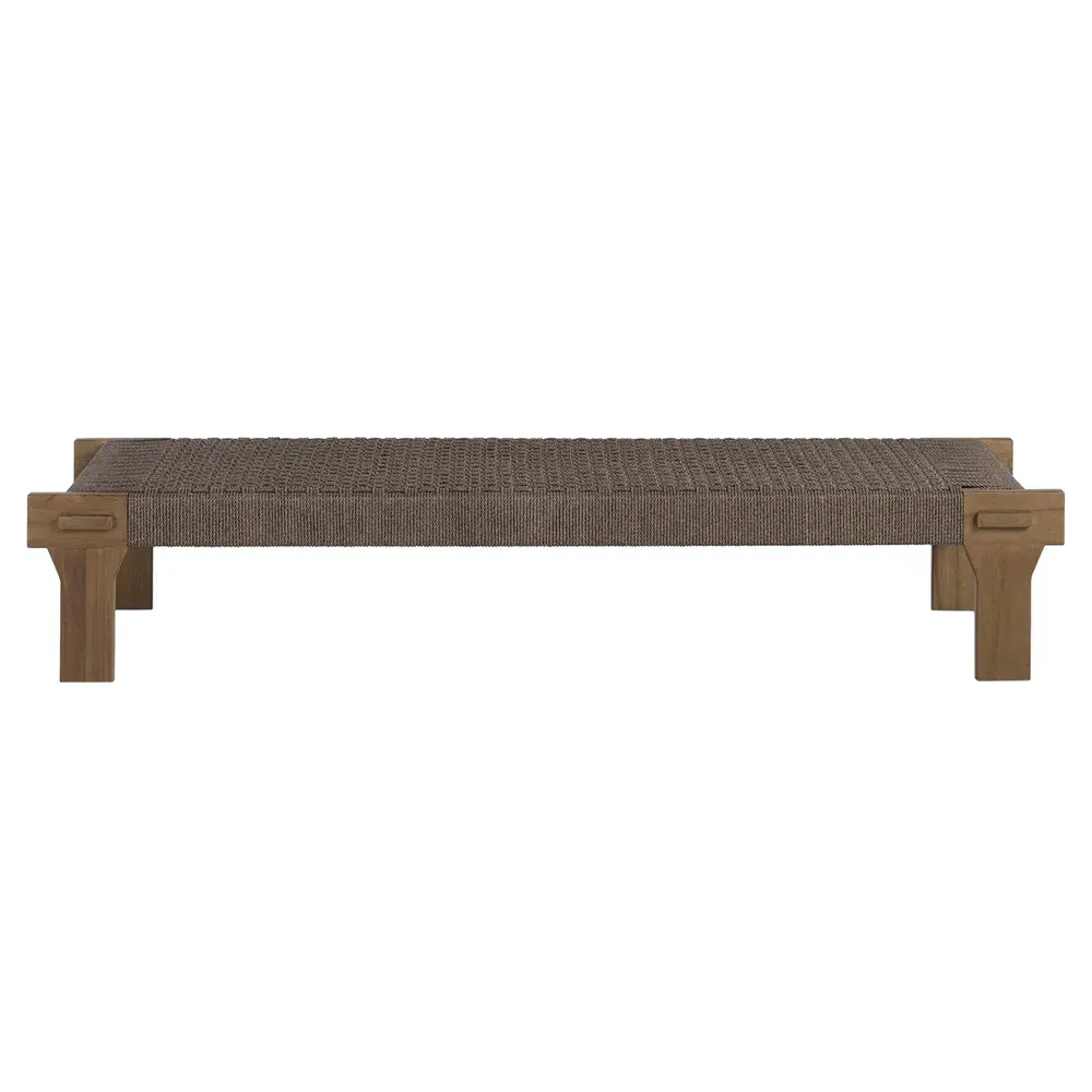 Judy Rectangular Outdoor Coffee Table - Brown, Teak