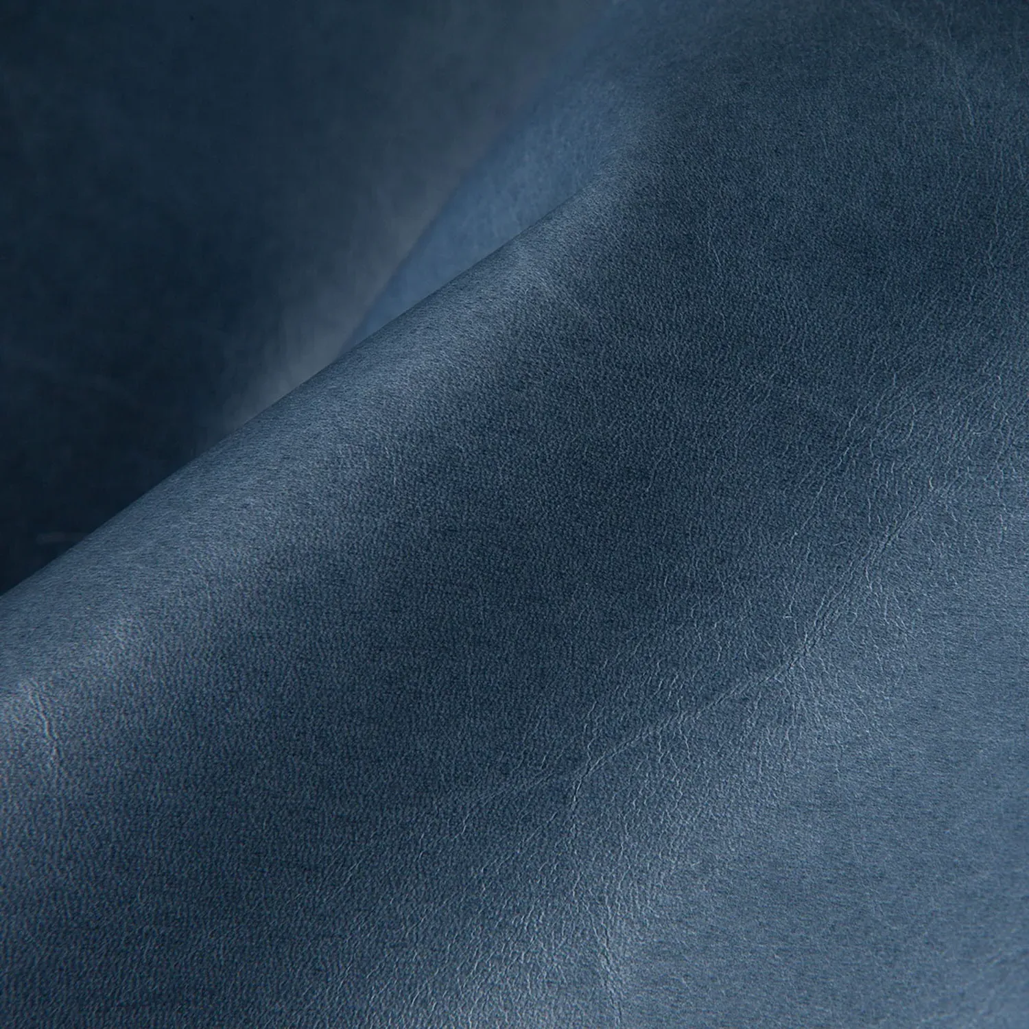 Judy Swivel Chair - Denim Blue, Leather