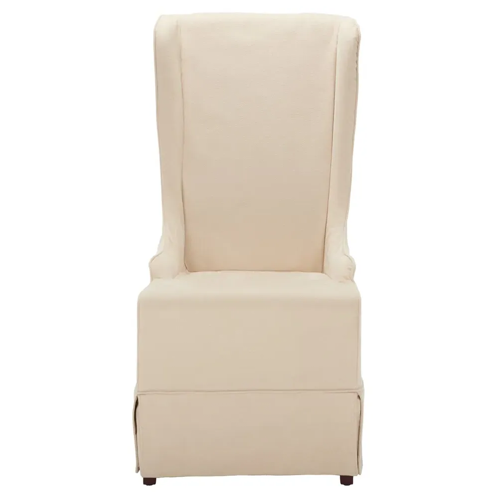 Judy Wing Back Dining Chair - Cream, Cotton image