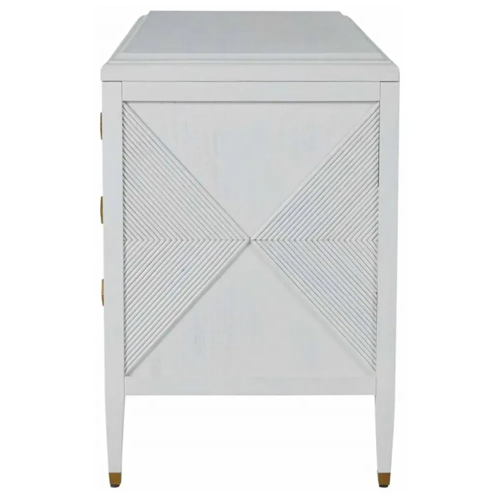 Julia Textured Double Dresser - White, Wood