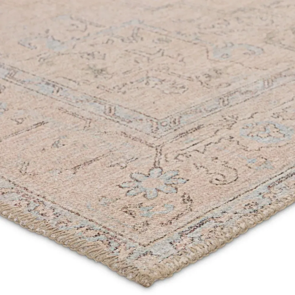 Julian Global Patterned Rug Sample - Beige, Polyester