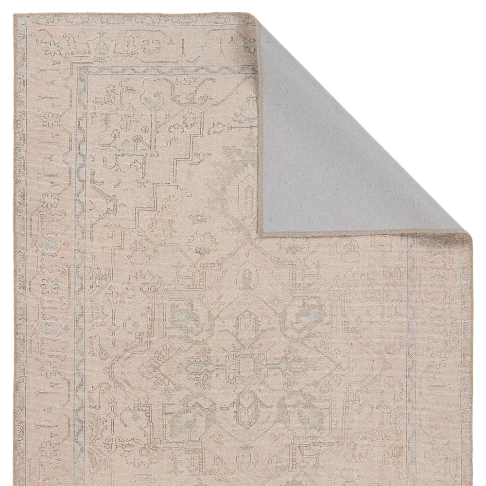 Julian Global Patterned Rug Sample - Beige, Polyester