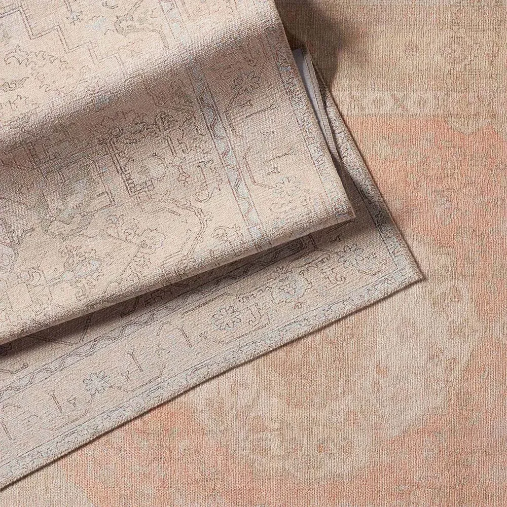 Julian Patterned Rug - Beige, Polyester