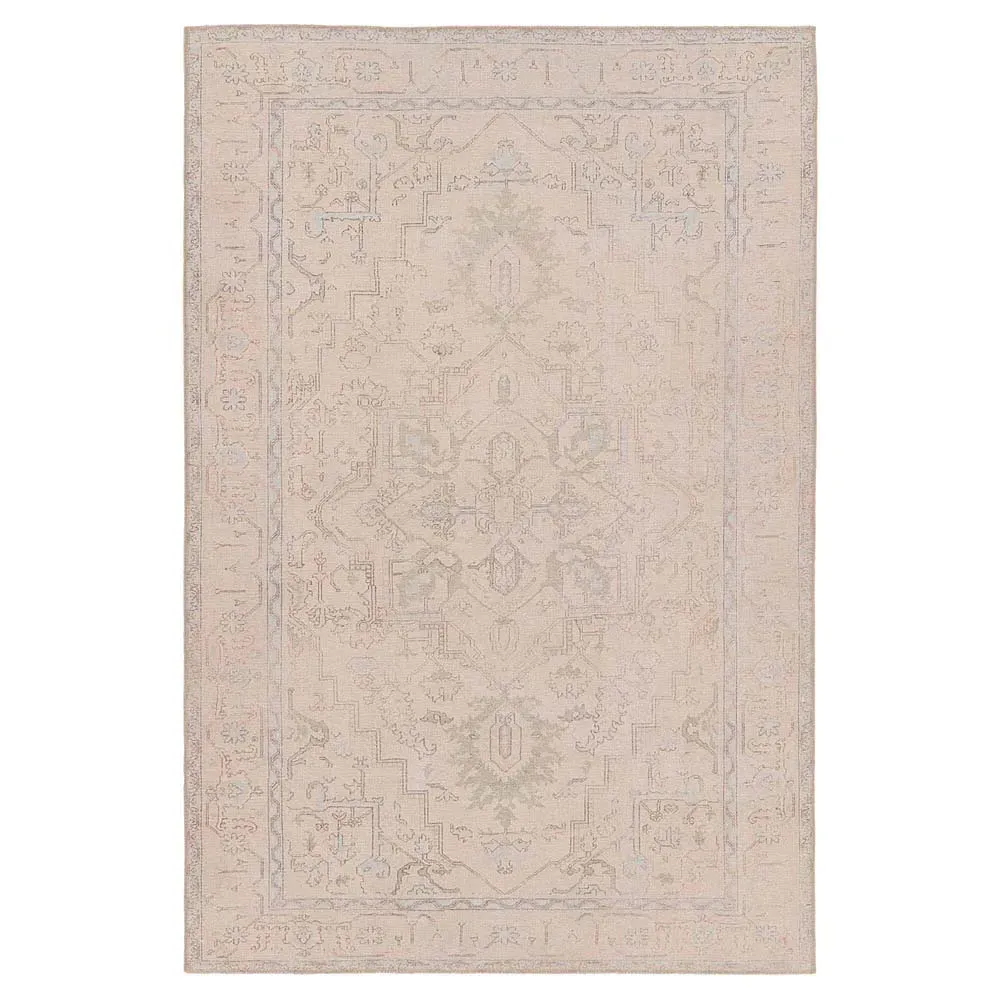 Julian Patterned Rug - Beige, Polyester