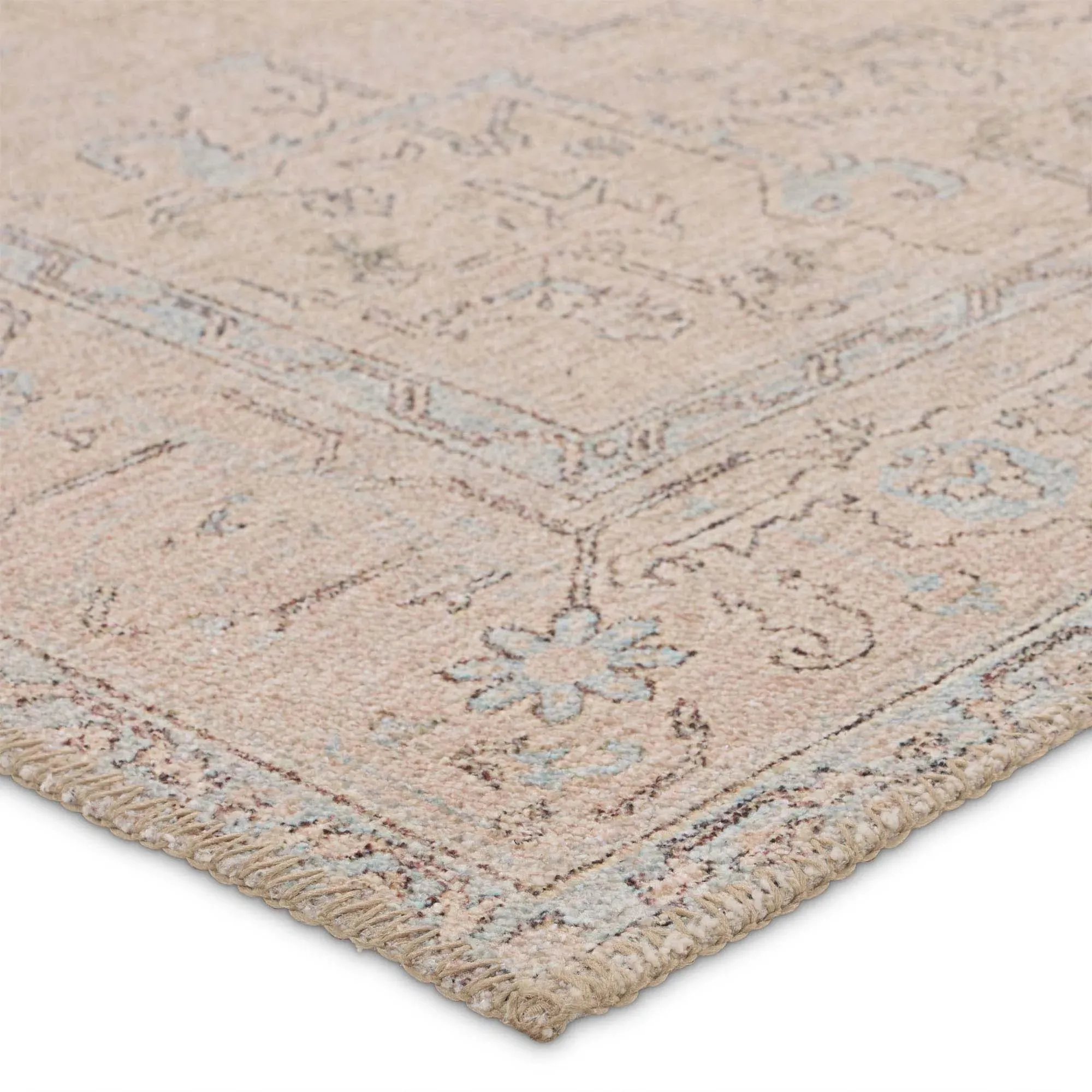 Julian Patterned Rug - Beige, Polyester