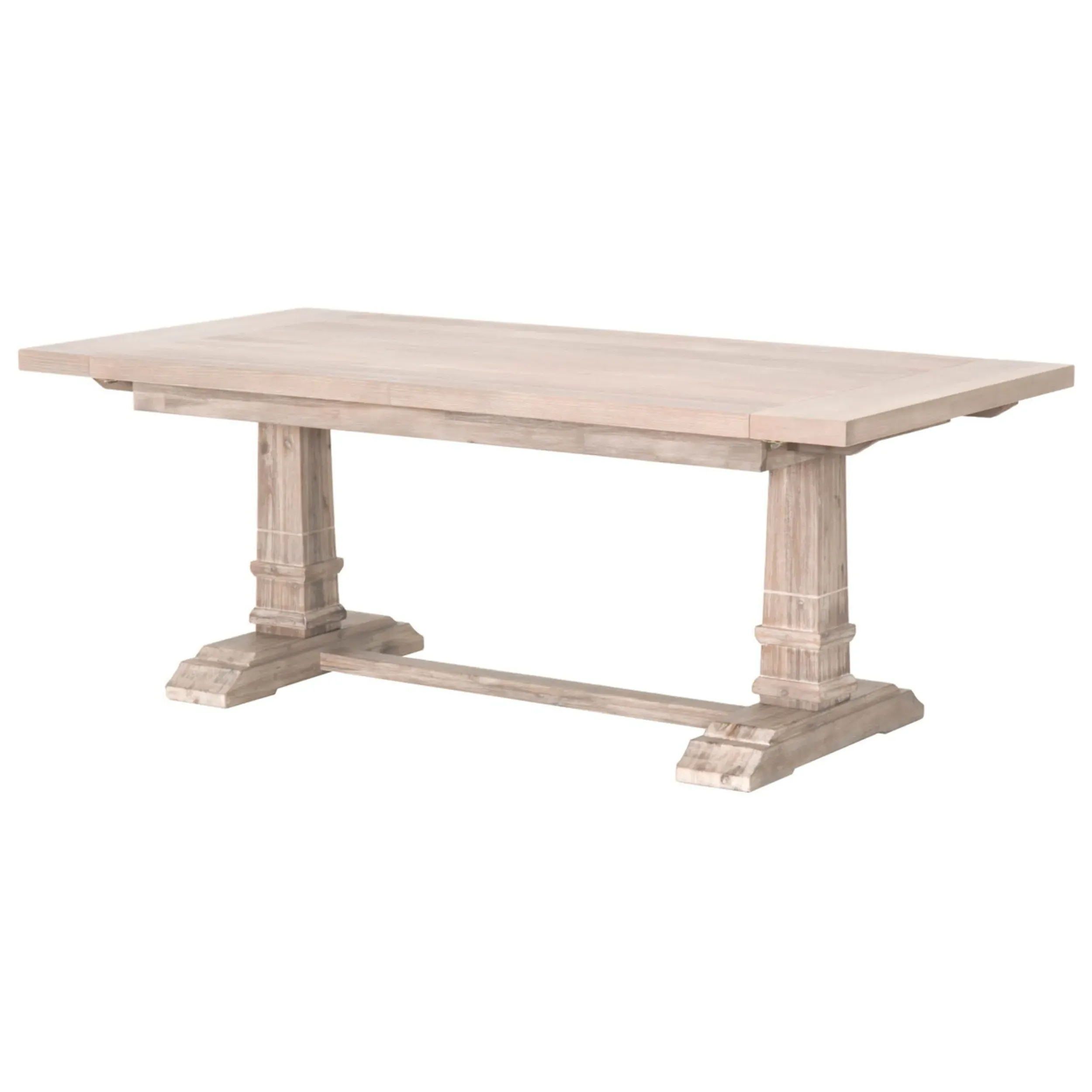 Julian Trestle Extendable Dining Table - Grey, Acacia