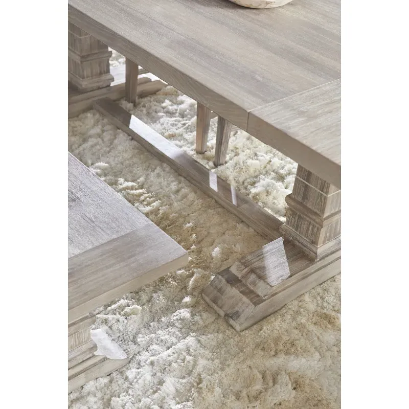 Julian Trestle Extendable Dining Table - Grey, Acacia