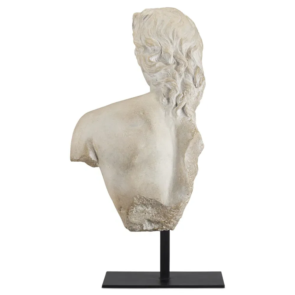 Julien French Country Greek Torso Sculpture - Beige