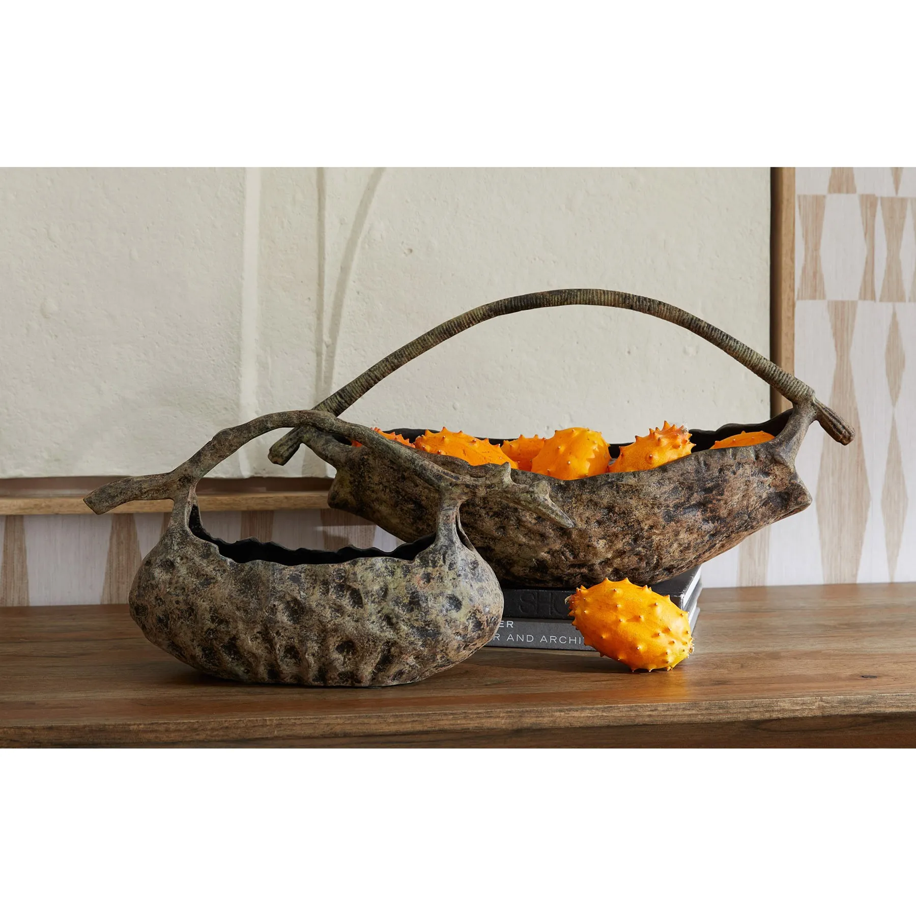Julien Large Decorative Bowl - Bronze, Cast Aluminum