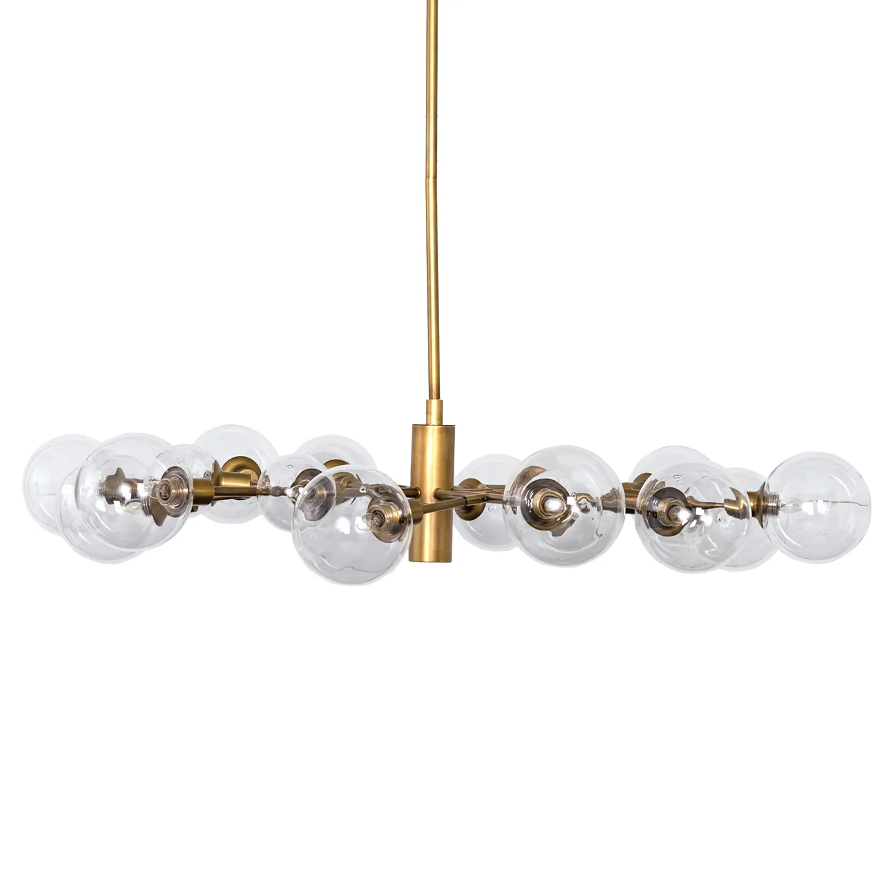 Juliet 18 Arms Sputnik Chandelier - Matte Brass, Iron