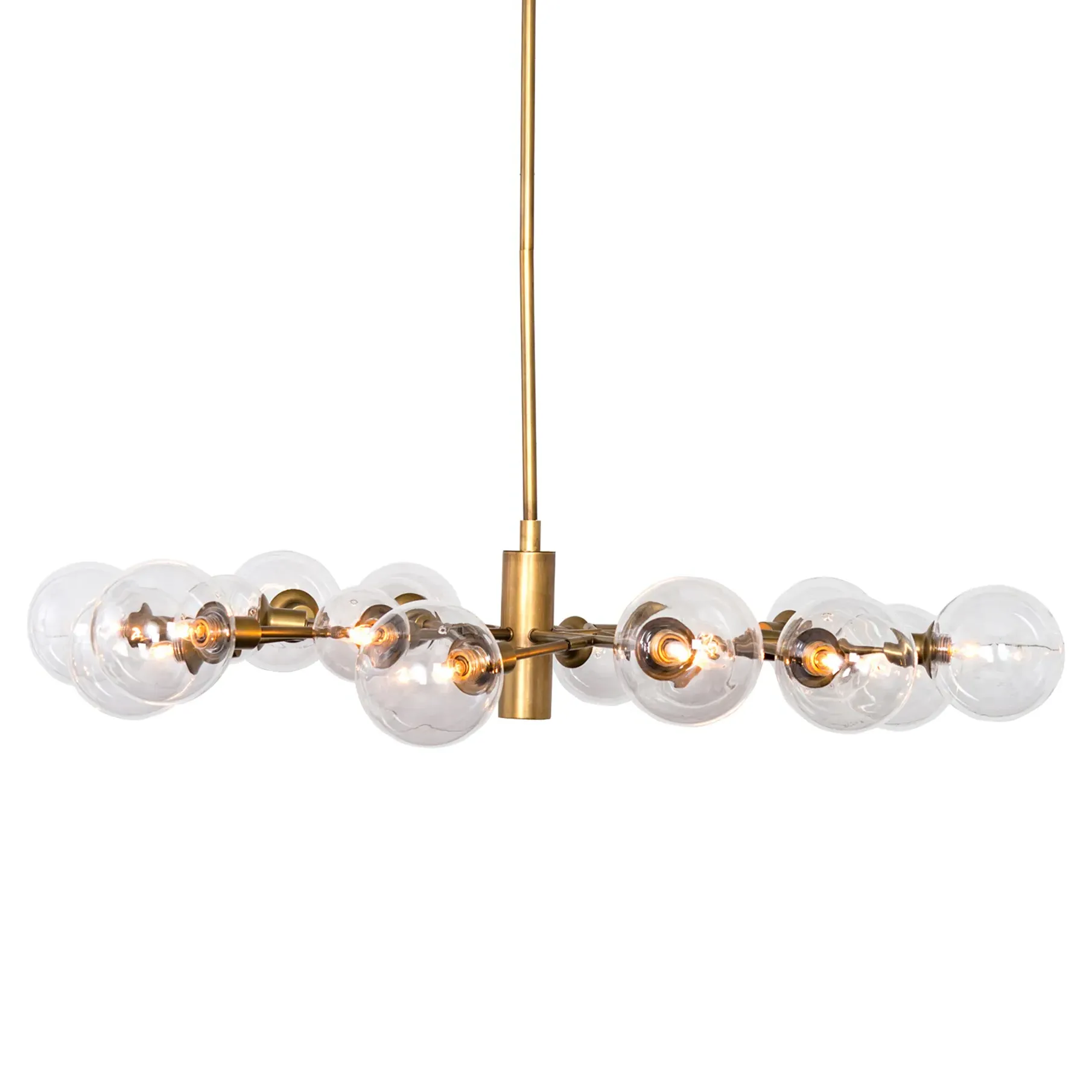 Juliet 18 Arms Sputnik Chandelier - Matte Brass, Iron