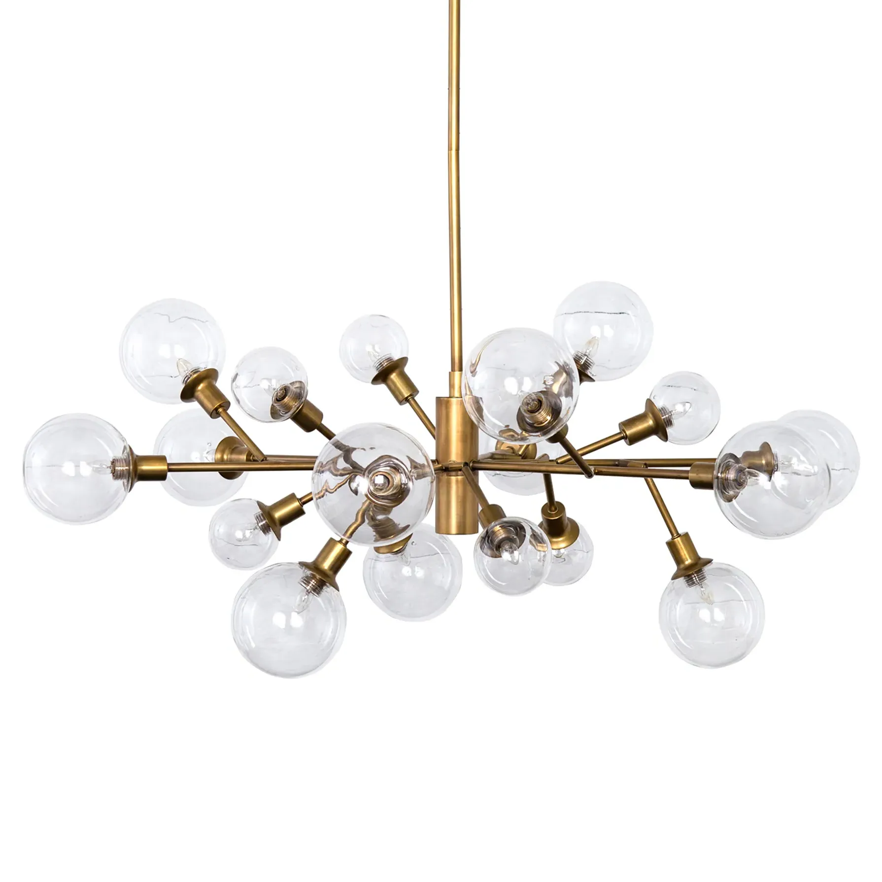 Juliet 18 Arms Sputnik Chandelier - Matte Brass, Iron image
