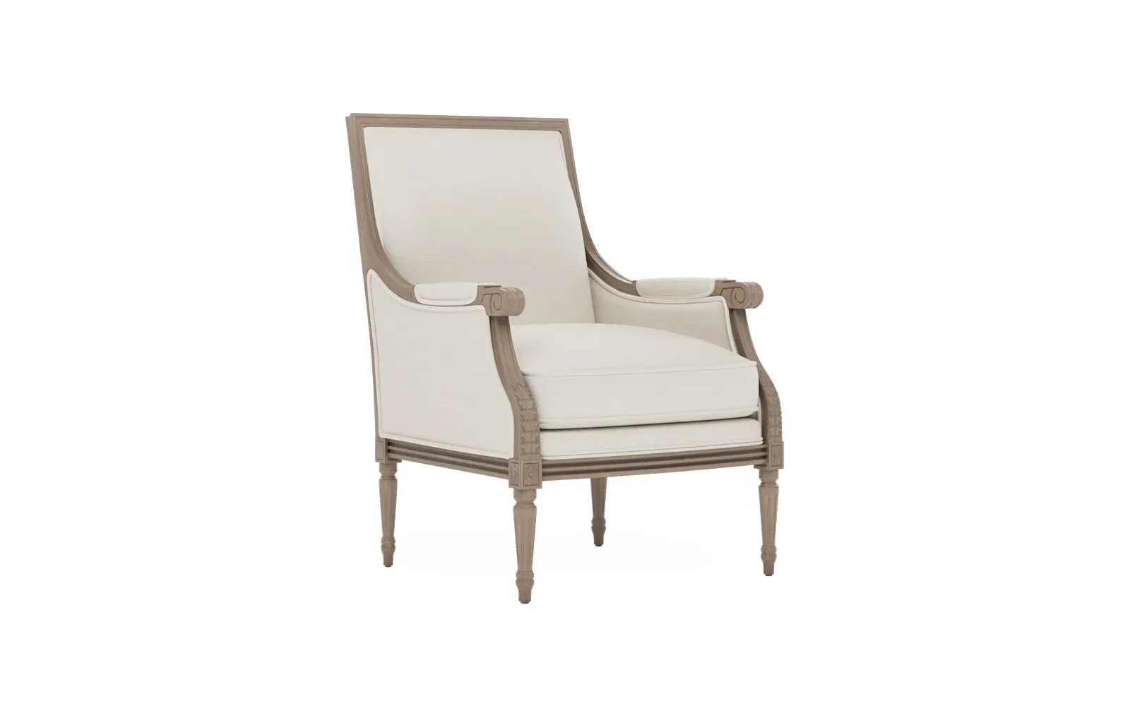 Juliette Bergere Chair - Fog, Performance Fabric