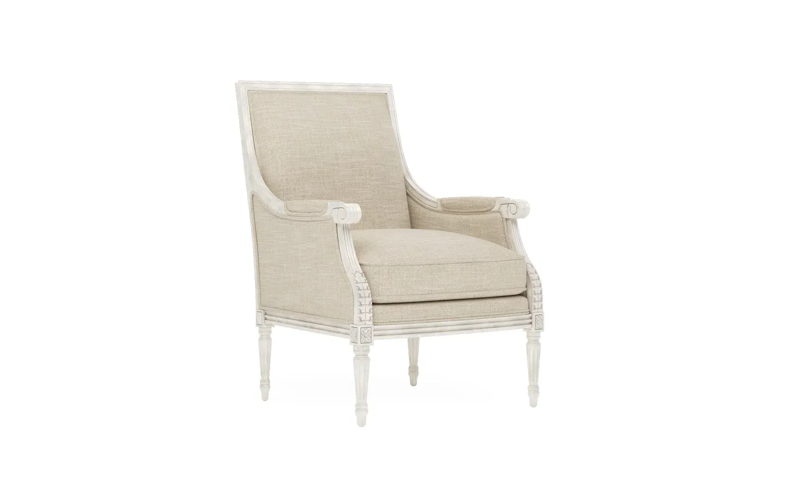 Juliette Bergere Chair - Pebble Shore, Hardwood