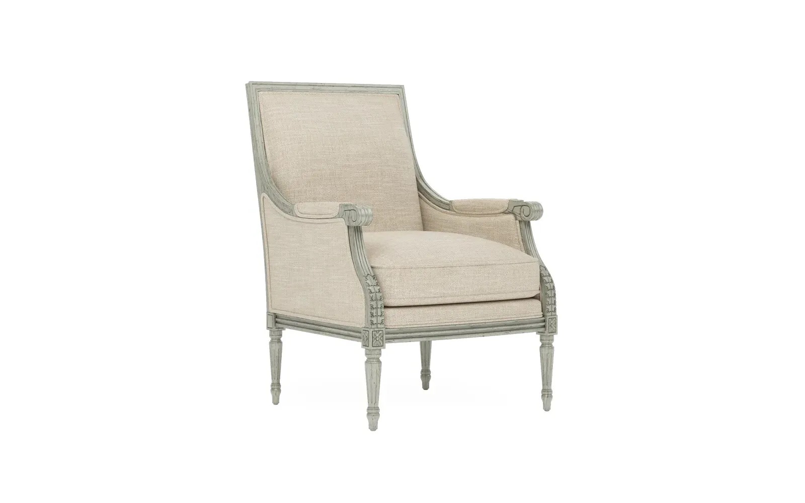 Juliette Bergere Chair - Pebble Shore, Hardwood