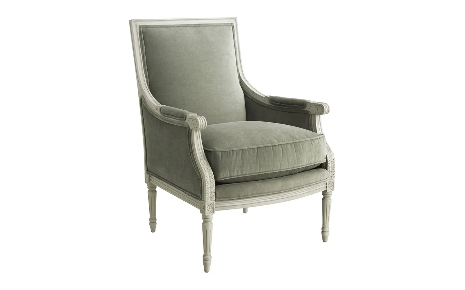 Juliette Bergere Chair - Pebble Shore, Hardwood