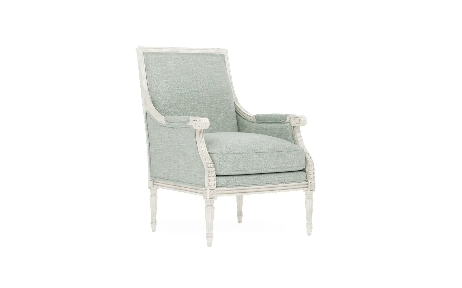 Juliette Bergere Chair - Spring Blue, Hardwood