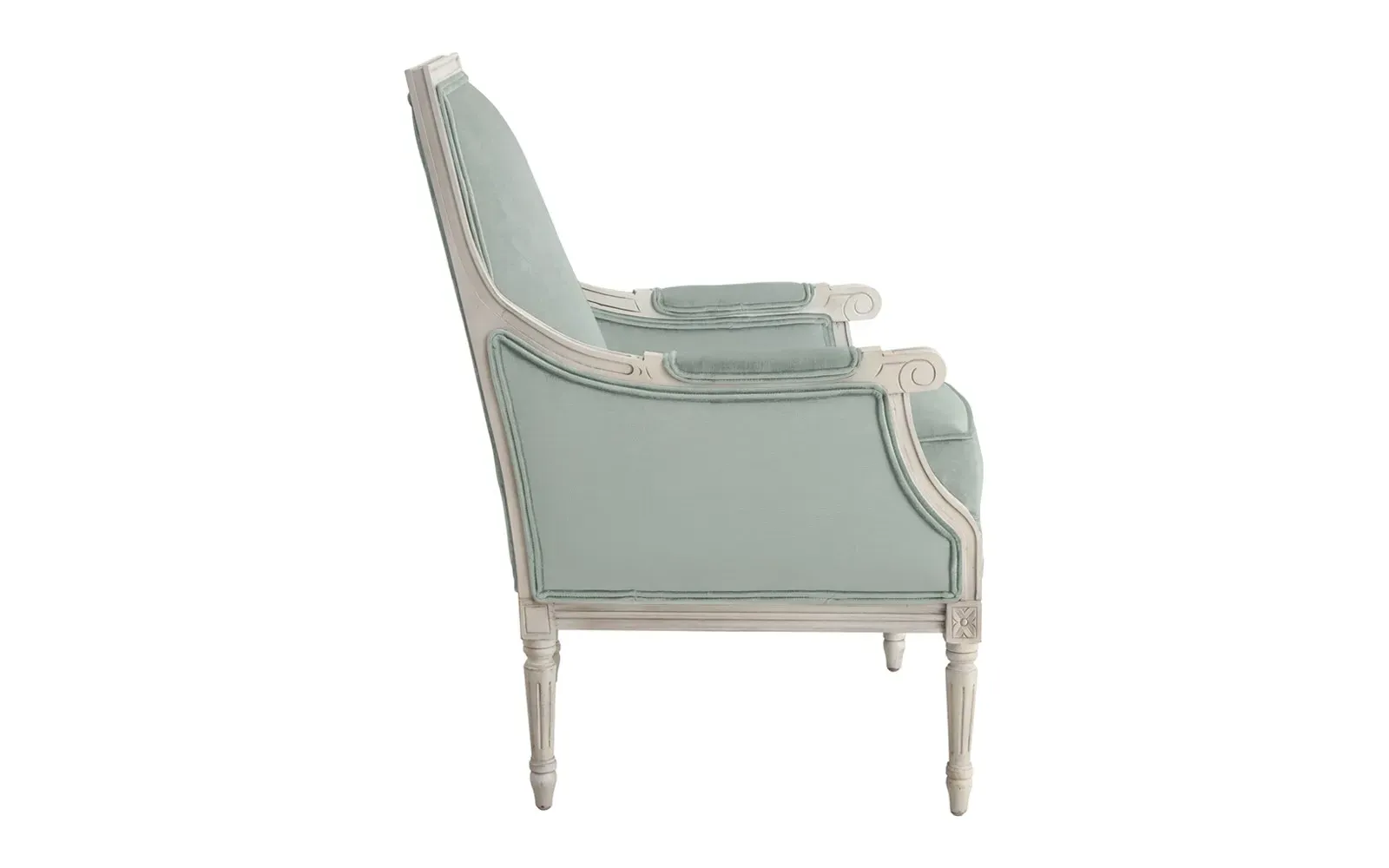 Juliette Bergere Chair - Spring Blue, Hardwood