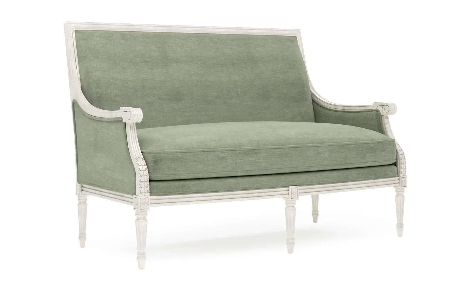 Juliette Settee - Lustre Verde, Velvet